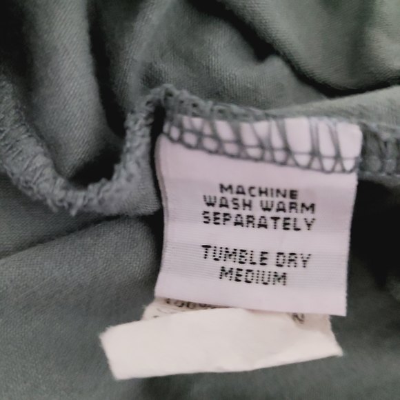 Cut Loose Tunic Top S Gray Knit Tiered Hi-Low 3/4 Sleeve Lagenlook Casual Shirt - Picture 5 of 6